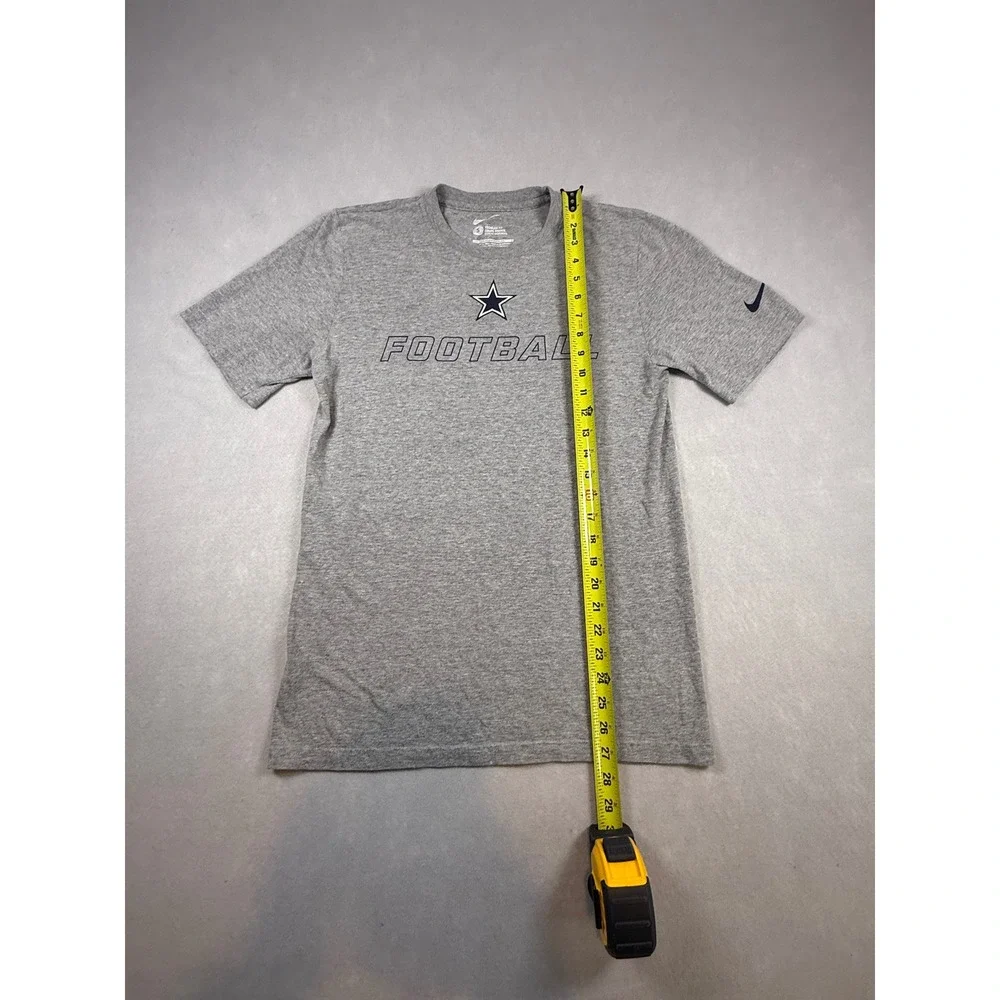 Nike Dallas Cowboys Football T-Shirt Mens Small Gray Heather NFL Graphic Tee